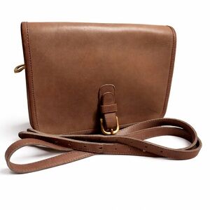 Vintage coach medium saddle pouch